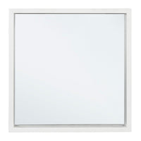 Specchio Legno Bianco Moderno da Interno 52x52 cm - YOUNG