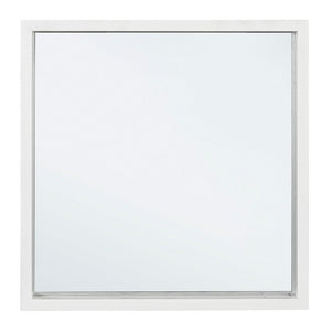 Specchio Legno Bianco Moderno da Interno 52x52 cm - YOUNG
