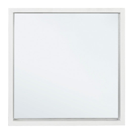 Specchio Legno Bianco Moderno da Interno 52x52 cm - YOUNG