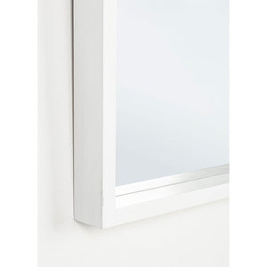 Specchio Legno Bianco Moderno da Interno 52x52 cm - YOUNG