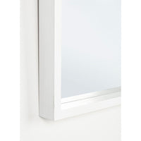 Specchio Legno Bianco Moderno da Interno 52x52 cm - YOUNG