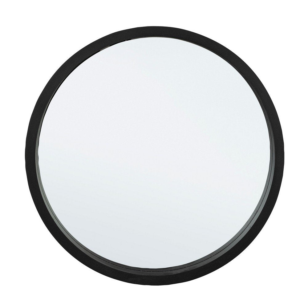 Specchio Legno Nero Moderno da Parete 52 cm - YOUNG