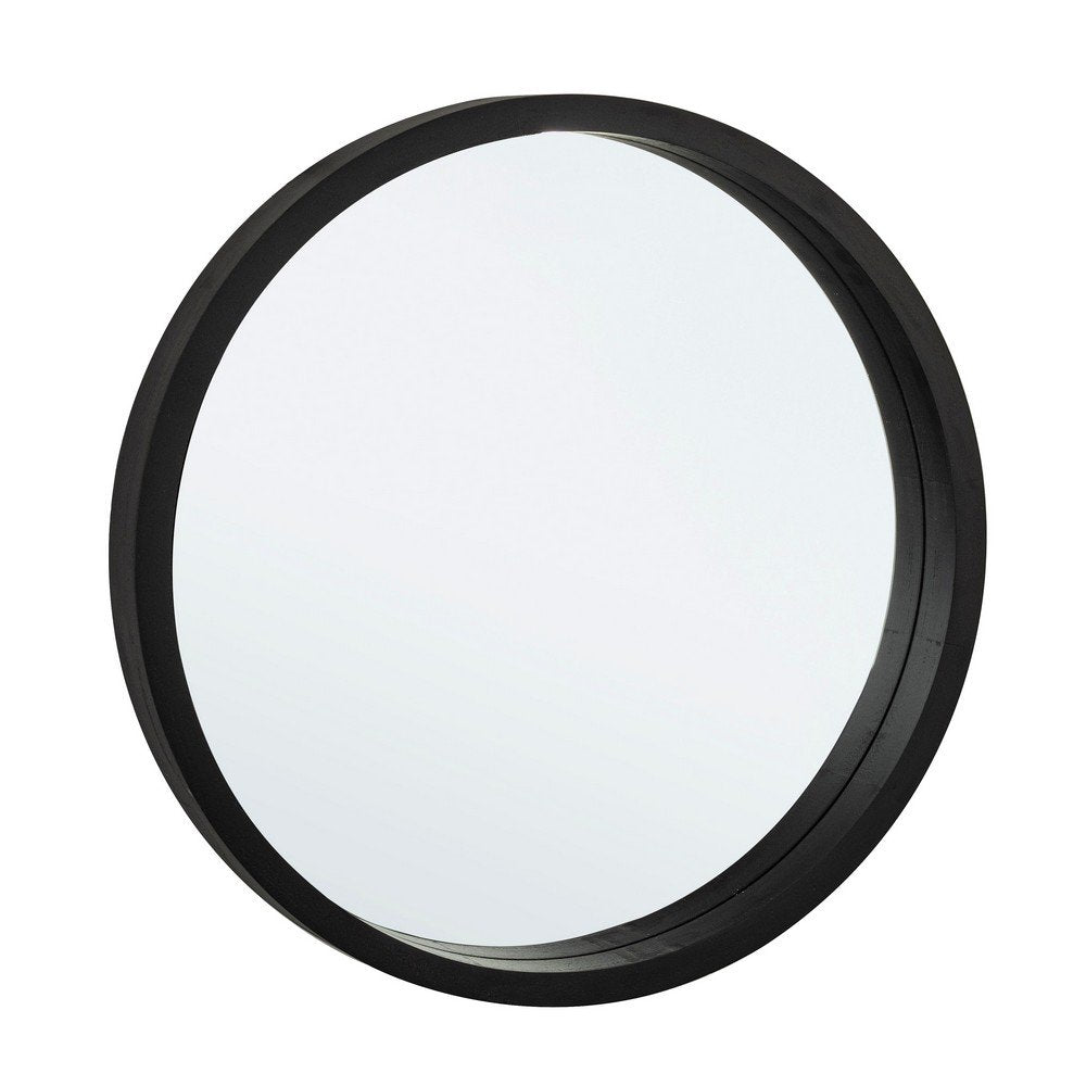 Specchio Legno Nero Moderno da Parete 52 cm - YOUNG