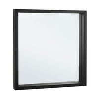 Specchio Legno Nero Moderno da Parete 52x52 cm - YOUNG