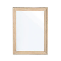 Specchio Rettangolare Legno Naturale Rustico da Parete 60x80 - YOUNG