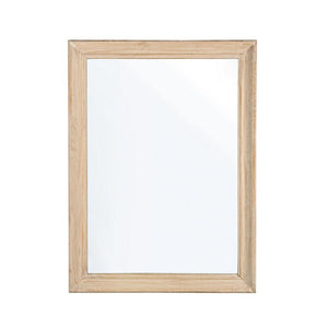Specchio Rettangolare Legno Naturale Rustico da Parete 60x80 - YOUNG