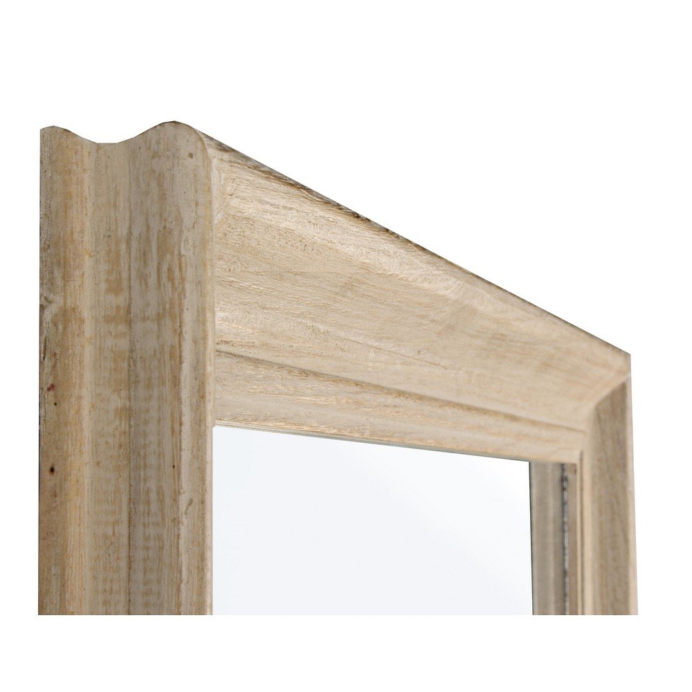 Specchio Rettangolare Legno Naturale Rustico da Parete 60x80 - YOUNG
