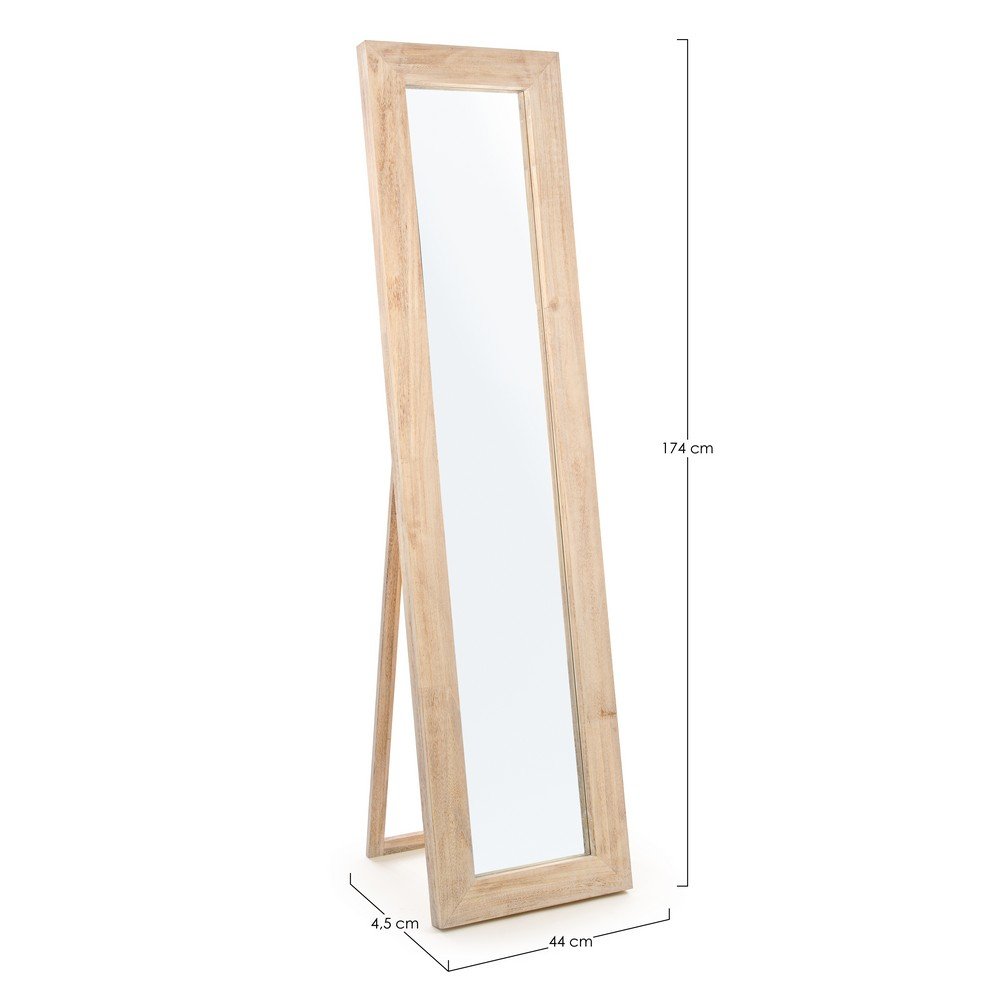 Specchio Rettangolare Legno Naturale Moderno da Interno - YOUNG