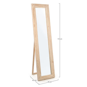 Specchio Rettangolare Legno Naturale Moderno da Interno - YOUNG