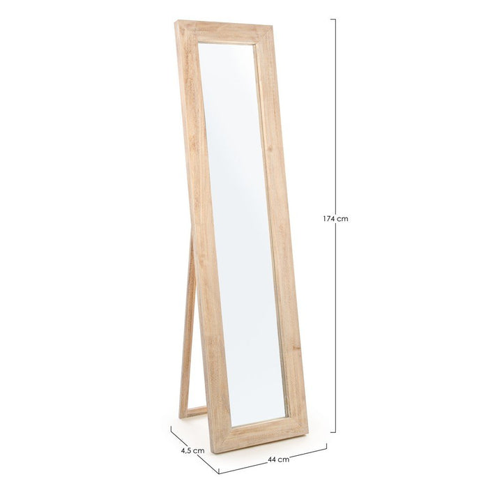 Specchio Rettangolare Legno Naturale Moderno da Interno - YOUNG