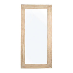 Specchio Rettangolare Legno Naturale Rustico da Interno 82x172 - YOUNG