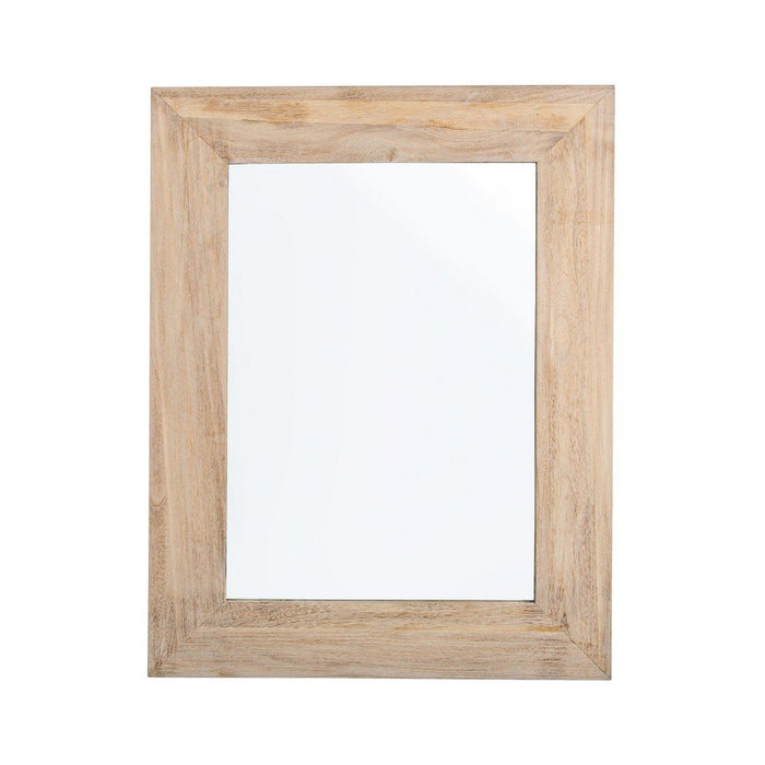 Specchio Rettangolare Legno Naturale Rustico da Parete 72x92 - YOUNG