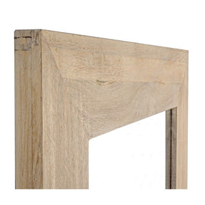 Specchio Rettangolare Legno Naturale Rustico da Parete 72x92 - YOUNG
