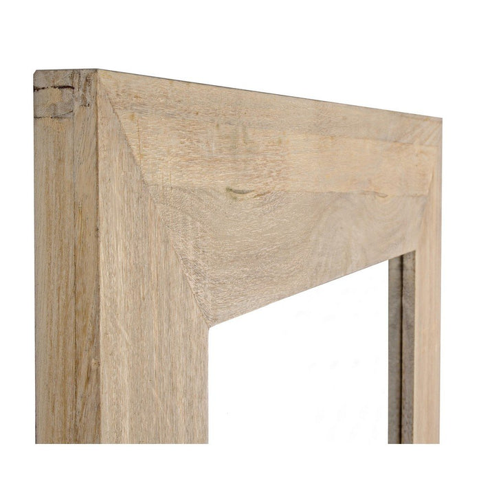 Specchio Rettangolare Legno Naturale Rustico da Parete 72x92 - YOUNG