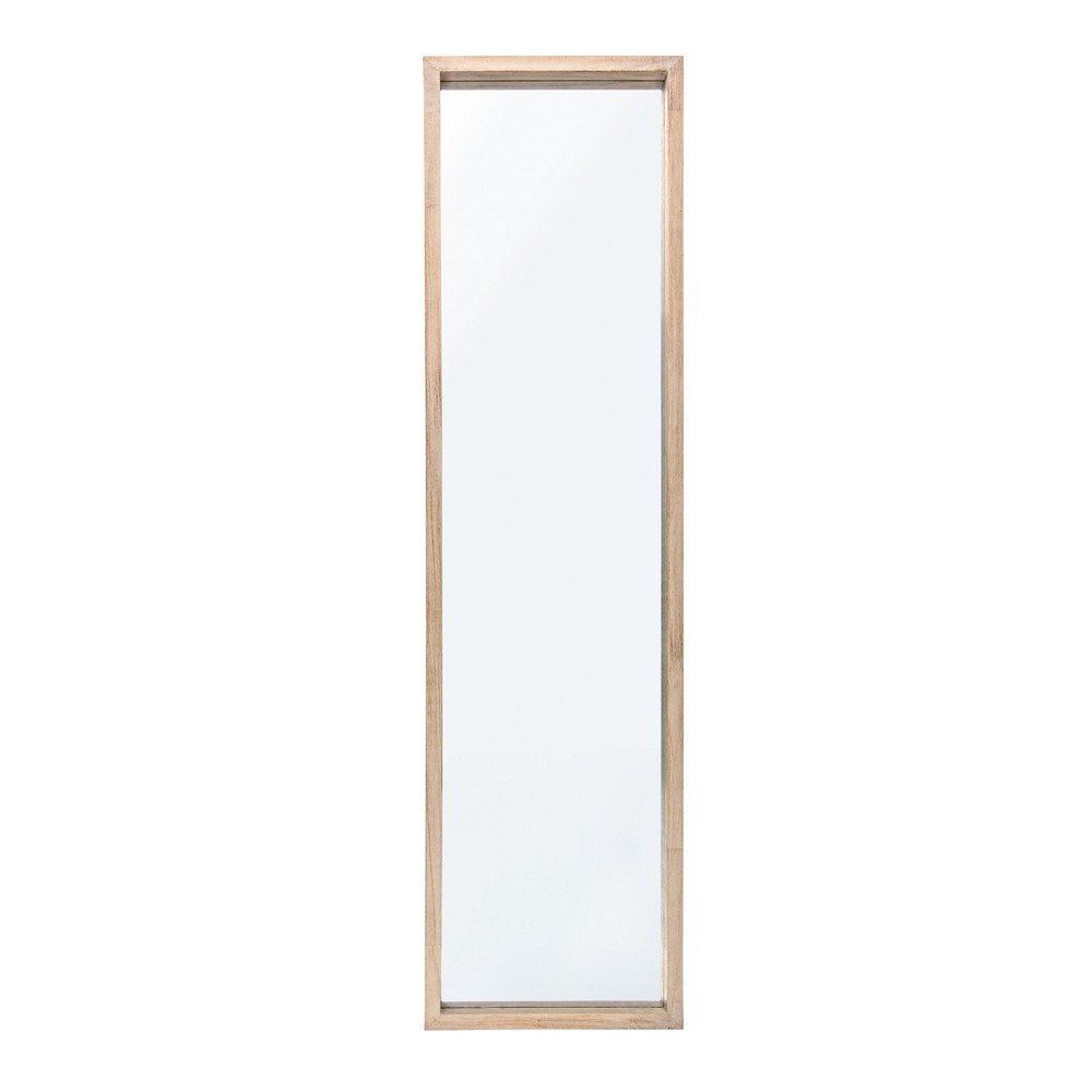 Specchio Rettangolare Legno Naturale Moderno da Parete 32x122 - YOUNG