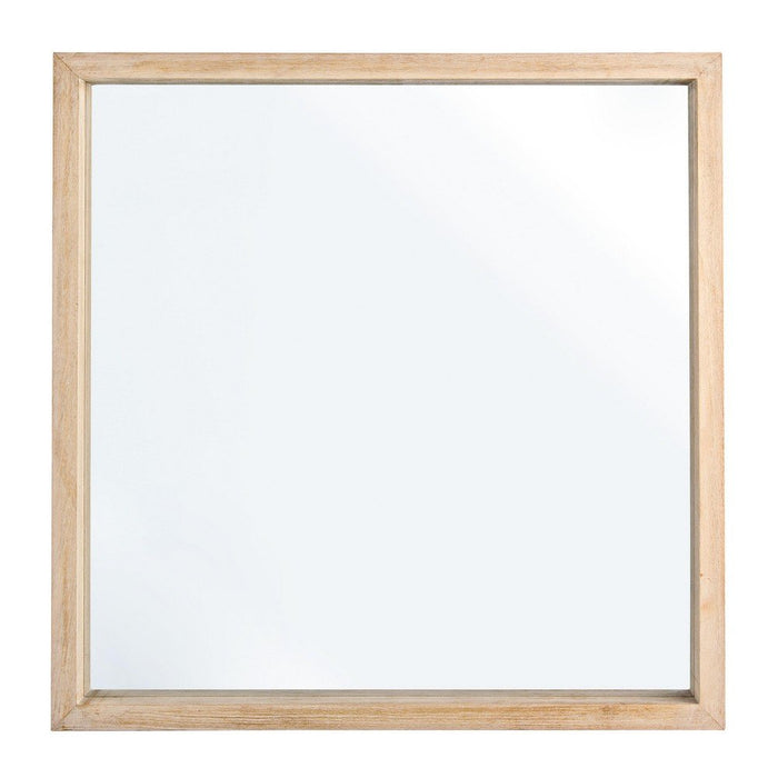 Specchio Legno Naturale Trasparente Moderno da Parete 52x52 - YOUNG