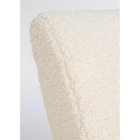 Poltrona Bouclé Bianca Scandinava da Interno - YASMIN