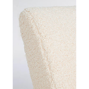 Poltrona Bouclé Bianca Scandinava da Interno - YASMIN