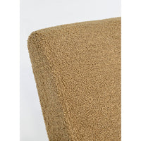 Poltrona Tessuto Bouclé Marrone Scandinavo da Interno - YASMIN