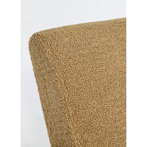 Poltrona Tessuto Bouclé Marrone Scandinavo da Interno - YASMIN