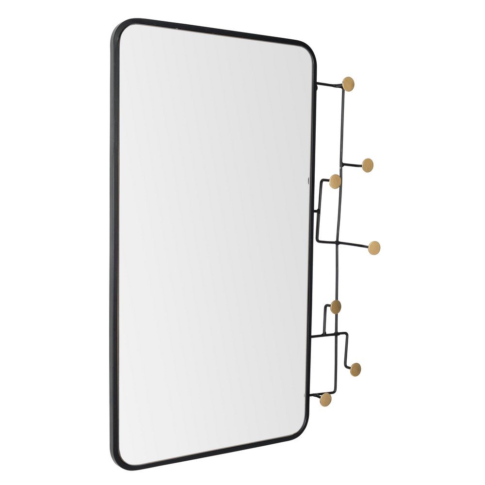 Specchio con Appendino Acciaio Nero Moderno da Parete - WRIGHT