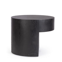 Tavolino Legno Nero Moderno da Interno 50 cm - WHITECAFÉ