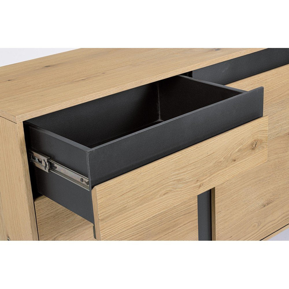 Credenza Legno Marrone Industriale da Interno - WHITECAFÉ