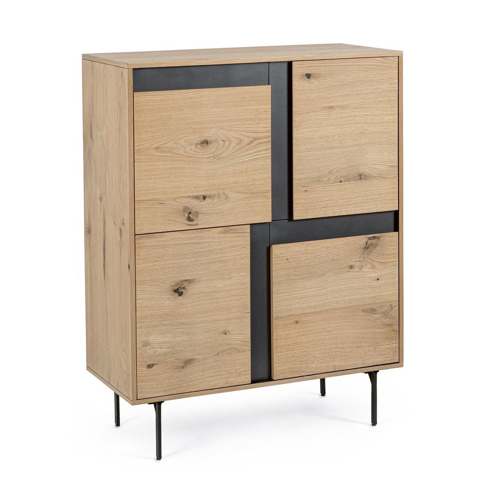 Mobile Alto Legno Marrone Industriale da Interno - WHITECAFÉ