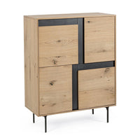 Mobile Alto Legno Marrone Industriale da Interno - WHITECAFÉ