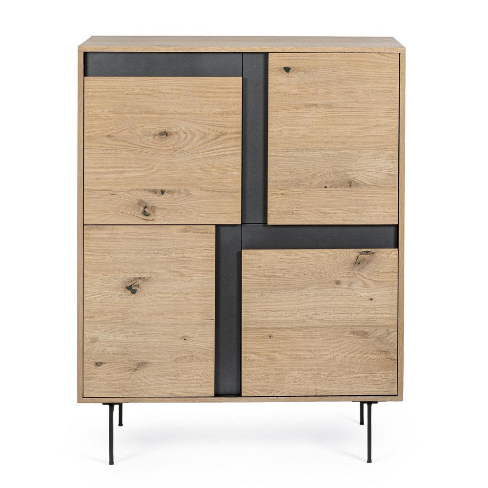 Mobile Alto Legno Marrone Industriale da Interno - WHITECAFÉ