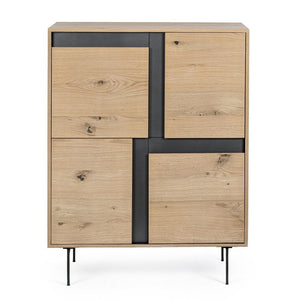 Mobile Alto Legno Marrone Industriale da Interno - WHITECAFÉ