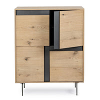 Mobile Alto Legno Marrone Industriale da Interno - WHITECAFÉ