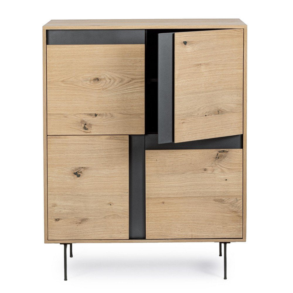 Mobile Alto Legno Marrone Industriale da Interno - WHITECAFÉ