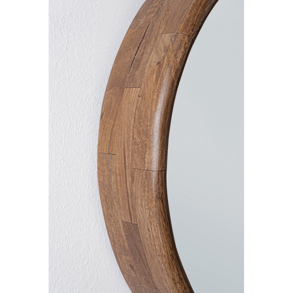 Specchio Legno Naturale Rustico da Parete 55 cm - WESLEY
