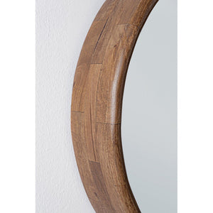 Specchio Legno Naturale Rustico da Parete 55 cm - WESLEY