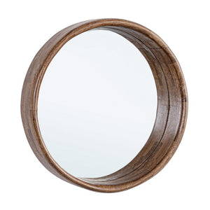 Specchio Legno Naturale Rustico da Parete 55 cm - WESLEY