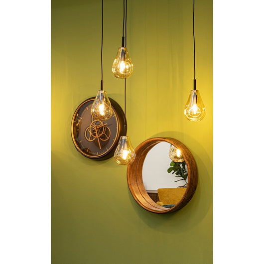 Specchio Legno Naturale Rustico da Parete 55 cm - WESLEY