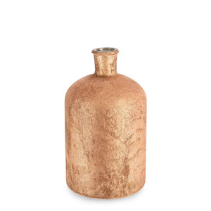 Bottiglia Decorativa Vetro Arancione Moderno H30 cm - VASILI