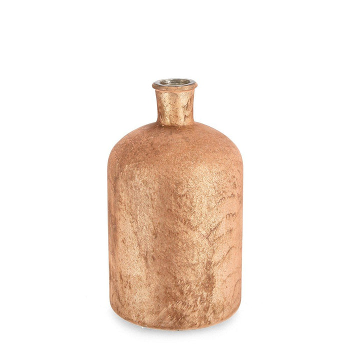 Bottiglia Decorativa Vetro Arancione Moderno H30 cm - VASILI