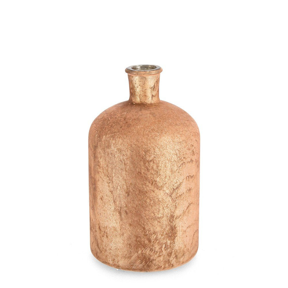 Bottiglia Decorativa Vetro Arancione Moderno H30 cm - VASILI