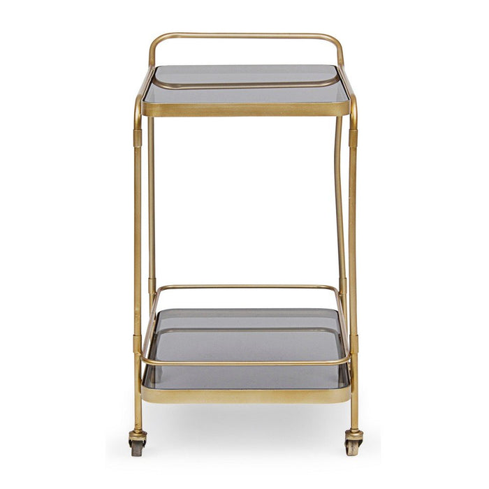 Carrello Portavivande Vetro Nero Stile Moderno da Interni - TYLER