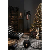 Tavolino Vetro Nero Moderno da Interno 80 cm - TRANQUIL