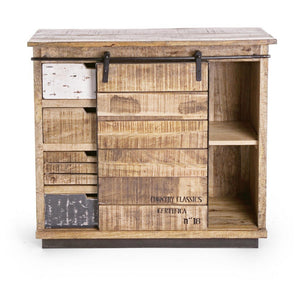 Credenza Legno Marrone Rustico da Interno - THEODORE