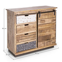 Credenza Legno Marrone Rustico da Interno - THEODORE