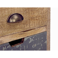 Comodino Legno Marrone Rustico da Interno - THEODORE