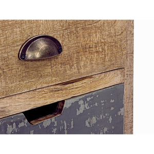 Comodino Legno Marrone Rustico da Interno - THEODORE