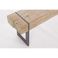 Panca Legno Marrone Industriale da Interno - THEO