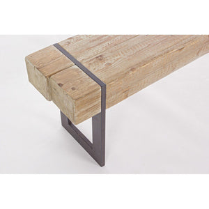 Panca Legno Marrone Industriale da Interno - THEO