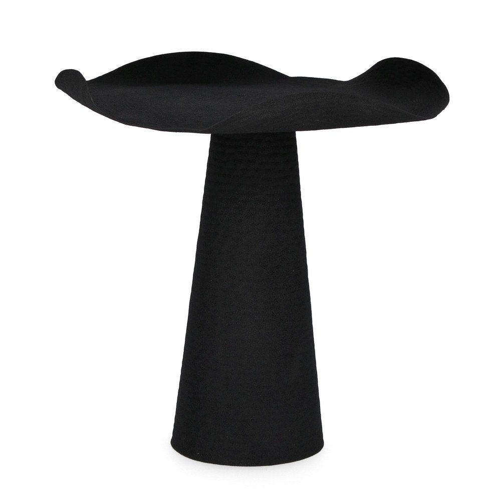 Tavolino Metallo Beige Moderno da Interno - HONY Dimensione: D46, Colore: Nero