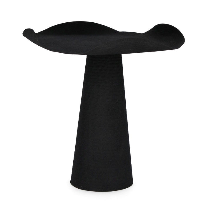 Tavolino Metallo Beige Moderno da Interno - HONY Dimensione: D46, Colore: Nero